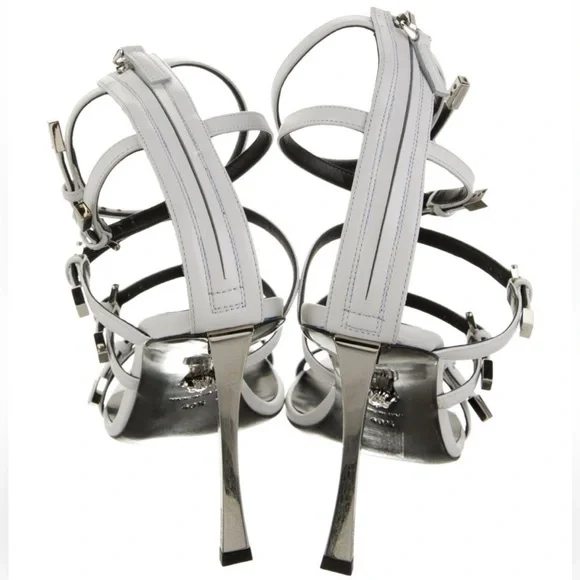 Versace Leather Strappy Heels